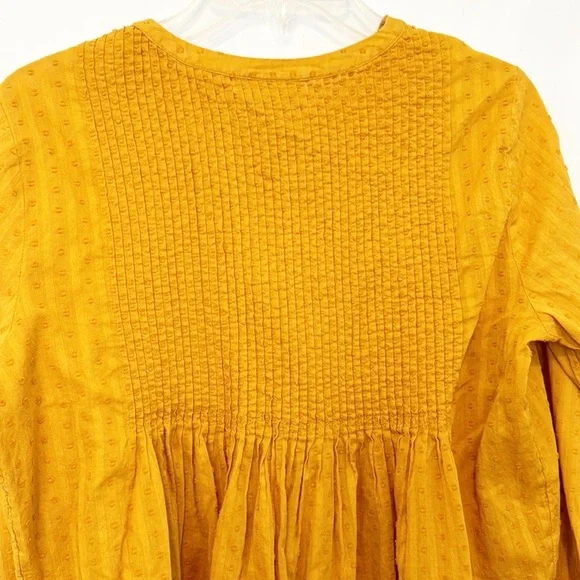 J. Jill Pleated Swiss Dot Cotton Top (PM) - Picture 6 of 10